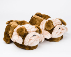 Bulldog Animal Slippers