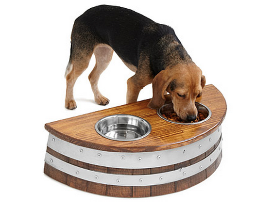 Holiday Gift Guide For Dog Lovers Classic Wine Barrel Dog Feeder