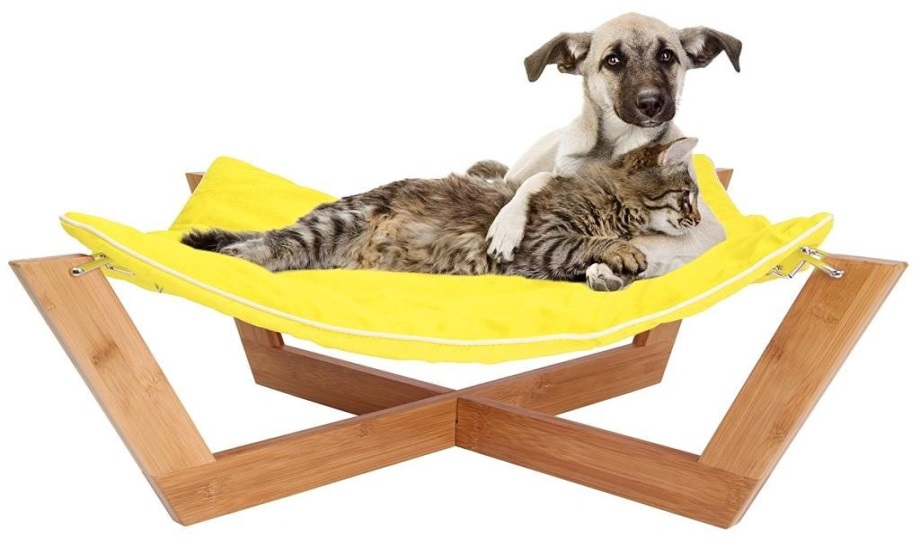 Holiday Gift Guide For Dog Lovers Deluxe Dog Bamboo Hammock by Jumbl