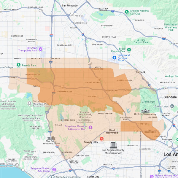 Service Map Zones Small - Rufus and Delilah