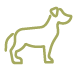 Green Icon Dog - Rufus and Delilah
