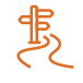 Orange Icon Sign - Rufus and Delilah